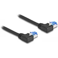 DeLOCK – RJ45 Network Cable Cat.6A S/FTP left angled 3 m black (80212)