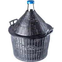 Kadax Ilmapallopullo viinille korissa kierrekorkilla 15 L