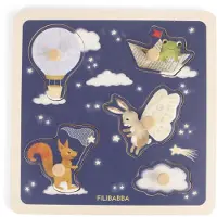 Filibabba - Wooden sensory puzzle - Little Adventurers (FI-03828)