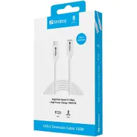 Sandberg USB-C jatkokaapeli 2 metriä 100W