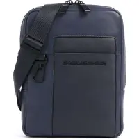Piquadro Finn Crossbody-laukku Nahka 18 cm Sininen