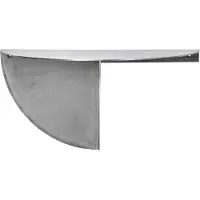House Doctor Sidebord, Hdmega, Børstet Sølvfinish - Silver - ONE SIZE