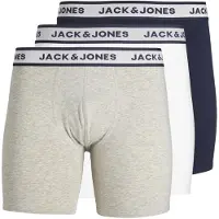 Jack & jones Bokserishortsit laivastonsininen / vaaleanharmaa / musta / valkoinen