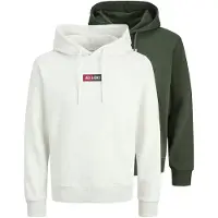 Jack & Jones Collegepaita 'JJPan' tummansininen / tummanvihreä / punainen / meleerattu valkoinen