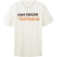 Tom Tailor Paita hiekka / oranssi / musta / offwhite