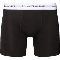 Tommy Hilfiger Underwear Bokserishortsit 'Essential' musta / valkoinen
