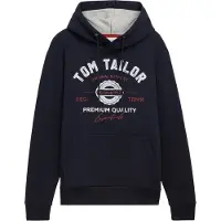 Tom Tailor Collegepaita marine / tummanpunainen / valkoinen