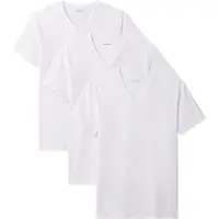 Calvin Klein S/S V Neck 3Pk - White - M