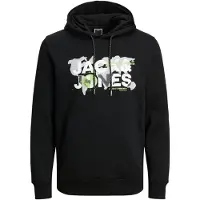 Jack & Jones Collegepaita 'JCODust' limetti / musta / valkoinen