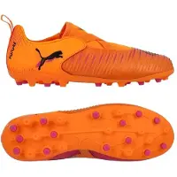 Puma Future 8 Match Laceless MG Hot Pursuit - Lämpöpalo/Musta/Pinkki Lapset - Multi Ground (MG), koko 35