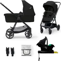 Kinderkraft NEWLY Mink Pro Yhdistelmävaunut 4-in-1, Classic Black