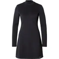 Calvin Klein Jeans Ls Scuba Fit And Flare Dress - Black - S