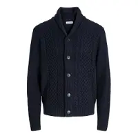 Jack & Jones Jjpaul Knit Shawl Cardigan - Navy - XL