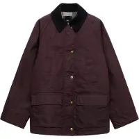 Mango Cotton Parka With Corduroy Collar - Burgundy - M