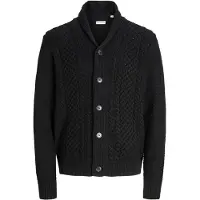 Jack & Jones Jjpaul Knit Shawl Cardigan - Black - XXL