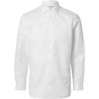 Selected Slhslim-Ethan Shirt Ls Spread Noos - White - XL