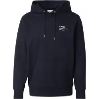 Gant Small Graphic Sweat Hoodie - Navy - XL