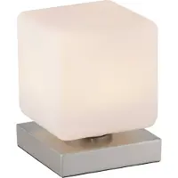 Paul Neuhaus Led pöytävalaisin Dadoa, himmennettävä, Alumiini/harmaa/sinkki, Olohuone/ruokailutila, Metalli