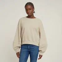 G-Star Overdyed Big Sleeve Oversized Sweater - Beige - Women