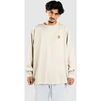 Carhartt WIP Vista Pitkähihainen T-paita fleur de sel garment dyed Koko L