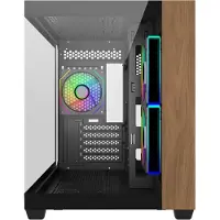 Cooler Master Elite 481 Wood, Mini Tower, PC, musta, ITX, mikro ATX, Terästä, Karkaistu lasi, Puu, Pelaaminen