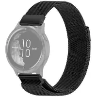 SKALO Milanese Loop to Garmin Venu - Musta