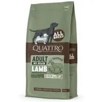 Quattro viljaton rehu kaikille aikuisten koirien rotuille lampaan monoproteiinilla, 12 kg
