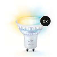 Wiz älylamppu, GU10, valkoisen valon sävyt, Wi-Fi, 2700-6500 K, 345 lm, 2-pack