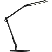 Müller-Licht työpöytävalaisin Cala, himmennettävä, Musta, Työhuone/toimisto, Metalli