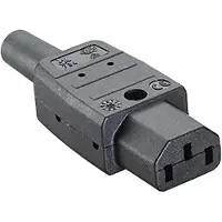 Bachmann Appliance plug c13 10a/250v black