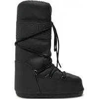 Moon boot unisex. 80D1402760 Icon Rubber Boots black (35/38), Flat, Laces, Casual
