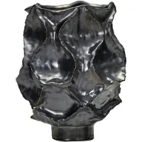 House Doctor Vase, Hdwaves, Antik Metallisk - Black - ONE SIZE