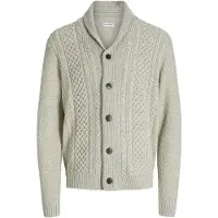 Jack & Jones Neuletakki 'JJPaul' meleerattu valkoinen