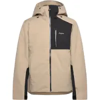 Bergans Men's Oppdal Insulated Shell Jacket Sandstone/black Laskettelutakit vuorettomat S