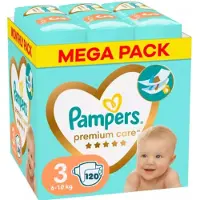Pampers Premium Care -vaipat, koko 3, 120 vaippaa