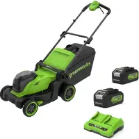 Greenworks Akkukäyttöinen ruohonleikkuri MO48L422-01; 2x24 V; 2x4,0 Ah akku