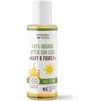 WoodenSpoon Baby & Family öljy auringonoton jälkeen kasvoille ja vartalolle 100 ml