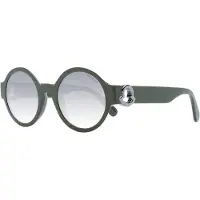 Moncler ML0243 51/23/135 Kiiltävä tummanvihreä asetaatti Aurinkolasit Naisille ML0243