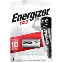 Energizer EN123P1, Mikä tahansa tuotemerkki, 1500 mAh, 3 V, Litium (E301029701)