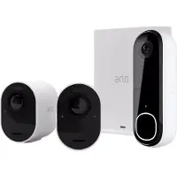 Arlo Ultra 2 4K turvakamera (2 kpl) & 2K video-ovikello paketti