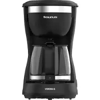 Taurus Verona 6 Inox 6 kupin -kahvinkeitin, musta, ruostumaton teräs