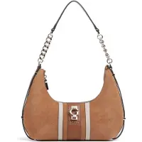 GUESS Erenia Top Zip Shoulder Bag - Brown - ONE SIZE