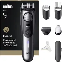 Braun Beard Trimmer Series 9 BT9520 -partatrimmeri, satiinikromi