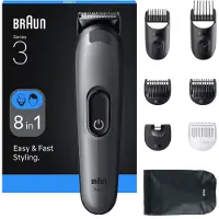 Braun AIO3540 monitoimitrimmeri, musta/harmaa