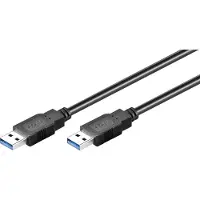 Goobay USB 3.0 A/A - Musta - 0.50m