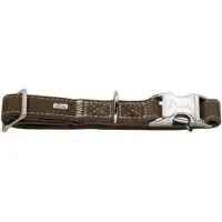 Hunter - Hundhalsband Hunting Alu-Strong Brun L - Halsmått 40-55cm - Koirat - Kaulapannat