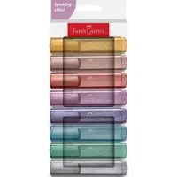Faber-Castell Textliner 46 Metallic, 8 kpl, Metallinen, Monivärinen, 1 mm, 5 mm, Vesipohjainen muste, Nuoruus (254678)