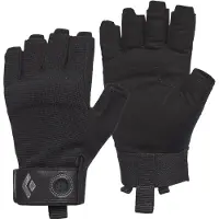 Black Diamond Men's Crag Half-Finger Gloves Black Retkeilykäsineet L