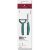 Victorinox Swiss Classic kuorimaveitsi ja Y-kuorija, vihreä