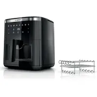 Bosch Air Fryer rasvakeitin Serie 6 MAF671B1 7.2l 7 automaattisella ohjelmalla ja ikkunalla ruoan tarkkailuun